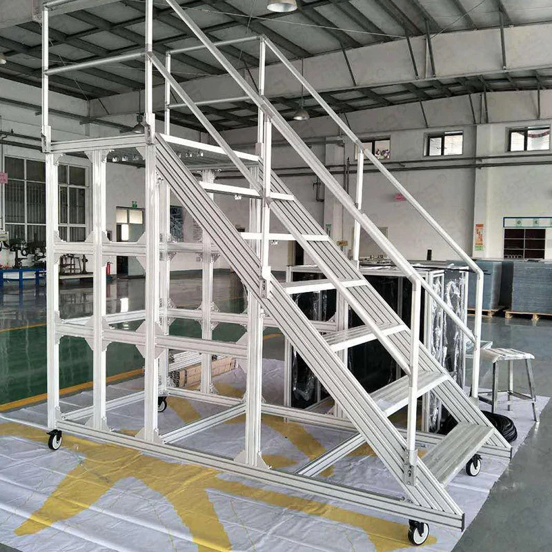 aluminium movable platform ladder