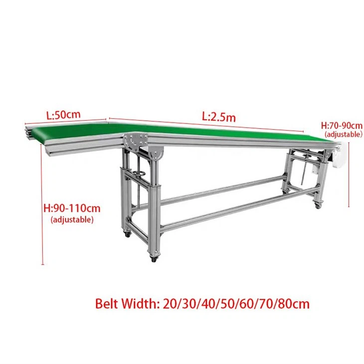 Adjustable Two Side Adjustable Belt Conveyor high quality