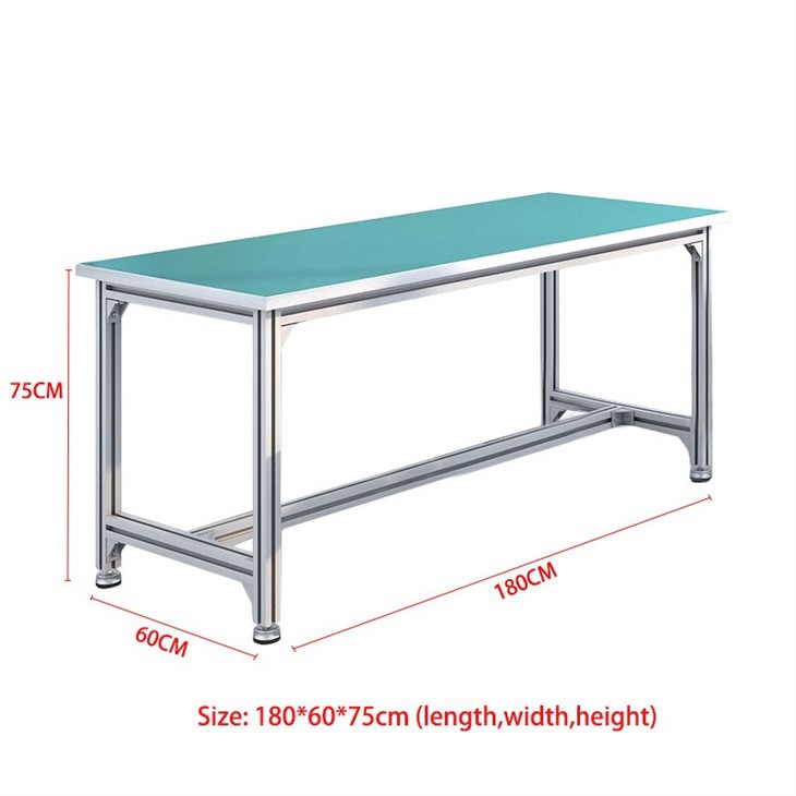 Industrial Flat Aluminum Profile Work Bench Table price